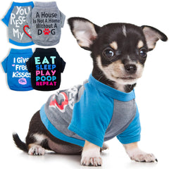 Kallfir's cutie XXS Chihuahua shirt front view, breathable fabric for all-day comfort.