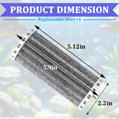 Kamrexi bio-wheel filter media maintains beneficial bacteria balance.
