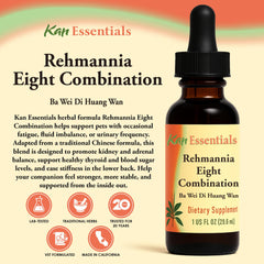 Kan Herb Rehmannia Eight pour view showing easy dosing