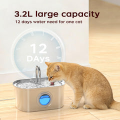 KANCHOU large-capacity 3.2L fountain keeps pets hydrated while you are away