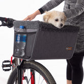 K&H Dog Bike Basket Front Mount keeps pets secure during rides.