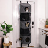 K&H Hangin Cat Condo 5-story front view mounted on a door