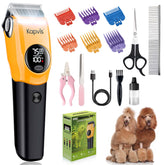 Kapvis dog clippers with LED light for precise grooming and deep crevice visibility.