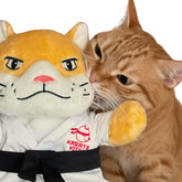 Karate Kitty arm sleeve with flame design protects your arm during high-energy play.