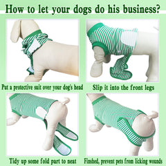 KAROKU recovery shirt after surgery supports mobility and prevents licking.