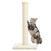 Karolpar 34inch cat post with sisal rope offers ample scratching space.