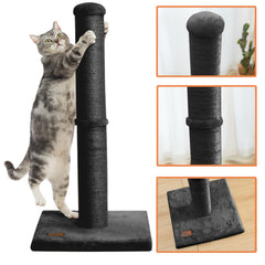 Karolpar 34-inch sisal post, right view, ideal for stretching and clawing.