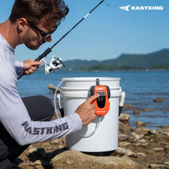 KastKing Li3 Pro lithium-ion battery powers all-day live bait aeration.