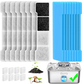 Kastty 15L dog fountain activated carbon filter enhances odor control and fresh water.