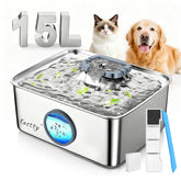 Kastty 15L large dog fountain for households with multiple pets, reducing refills.
