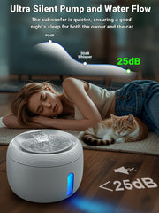 Kastty LED indicator shows water level for easy monitoring at night.