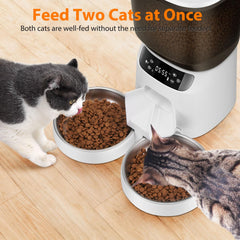 KATALICLAB timer display for scheduled cat meals