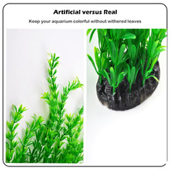 Kathson green tall water plants create natural habitat and resting areas.