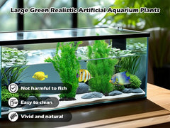 Kathson tall seaweed blade green decor adds natural movement and color to tanks.