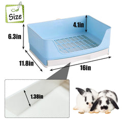 Kathson blue litter box trainer showing buckle design to secure the cage