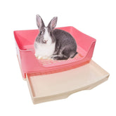 KATHSON large rabbit litter box trainer with roomy interior for easy potty training.