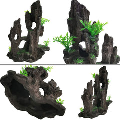 kathson moss-adorned ornament provides swimming shelter and enriching hiding places