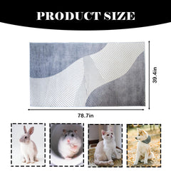Kathson pet playpen liner in soft crystal velvet for cozy lounging