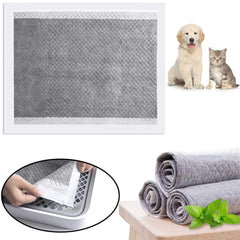 KATHSON rabbit pads cut-to-fit layout in a cage corner.