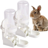 Kathson rabbit water bottle outside cage with mess-free hydration on the go.