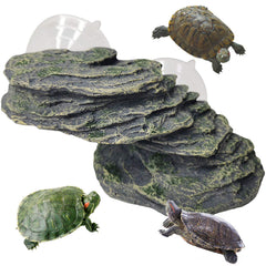Kathson Turtle Basking Platform front view shows a sunning perch for tiny reptiles.