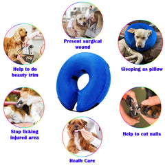 Katoggy dog cone collar with adjustable Velcro strap for secure, customized fit.