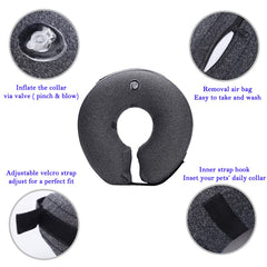 Katoggy XL inflatable dog cone collar fits large breeds comfortably