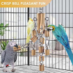 KATUMO parrot toy hanging design enables easy cage mounting and reach.