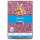 Kaytee Clean & Cozy Colors Plum bedding closeup shows soft premium paper for comfort