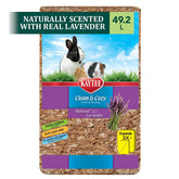 Kaytee Clean & Cozy Lavender Bedding with real lavender buds for natural odor control.