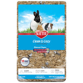 Kaytee Clean & Cozy natural paper bedding demonstrates 14-day odor control in a small animal habitat.