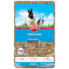 Kaytee Clean & Cozy natural paper bedding demonstrates 14-day odor control in a small animal habitat.