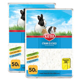 Kaytee Clean & Cozy white bedding closeup texture shows soft comfort and absorbency.