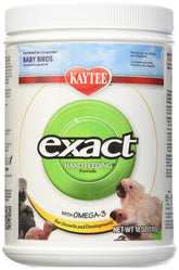 Kaytee Exact Hand Feeding baby bird 18 oz container front view for reliable nutrition