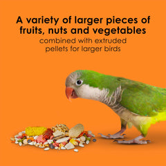 Kaytee Fiesta Big Bites shapes and textures encourage natural foraging