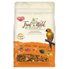 Kaytee Food From the Wild Conure almonds foraging mix supports enrichment and natural tasting exploration.
