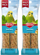 Kaytee Forti-Diet Pro Health honey treat stick for parakeets, two bars in a single pack for enrichment.