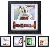KCRasan pet frame displaying a collar and photo for lasting memory