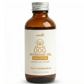 KELEBS dog arnica oil bottle ready for gentle massage on joints
