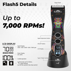Kenchii Flash 5 Wolf Edition attachments show multiple length options