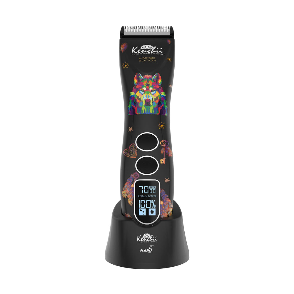 Kenchii Flash 5 Wolf Edition front view, sleek design for versatile grooming