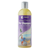 Kenic emu oil anti-itch shampoo bottle shown for soothing itchy pet skin.