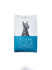 Ketona chicken recipe dry dog food bowl showing protein-forward meal for active dogs