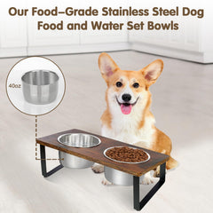 KEVIDEAWL stainless steel bowls are removable and dishwasher-safe for easy cleaning.