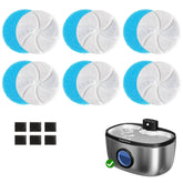 Keygarzone 5-layer cat fountain filter stack for clearer water