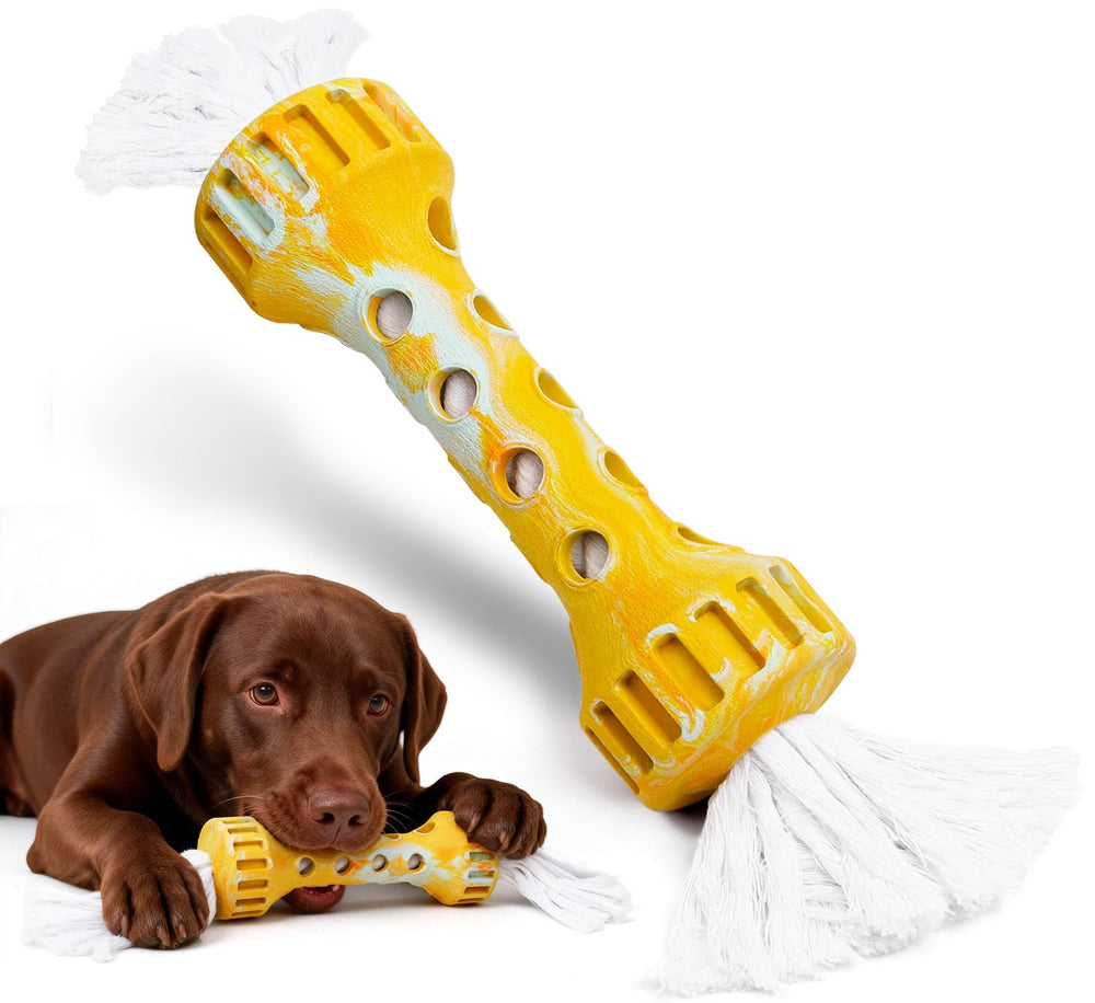 KGPERGU indestructible dog toy with rugged core for aggressive chewers—durable play