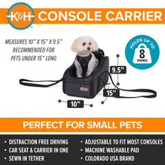 Mesh top booster converts to portable carrier