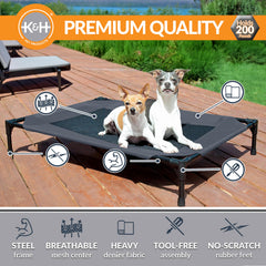 K&H Pet Cot breathable mesh center promotes airflow to help dogs stay cool