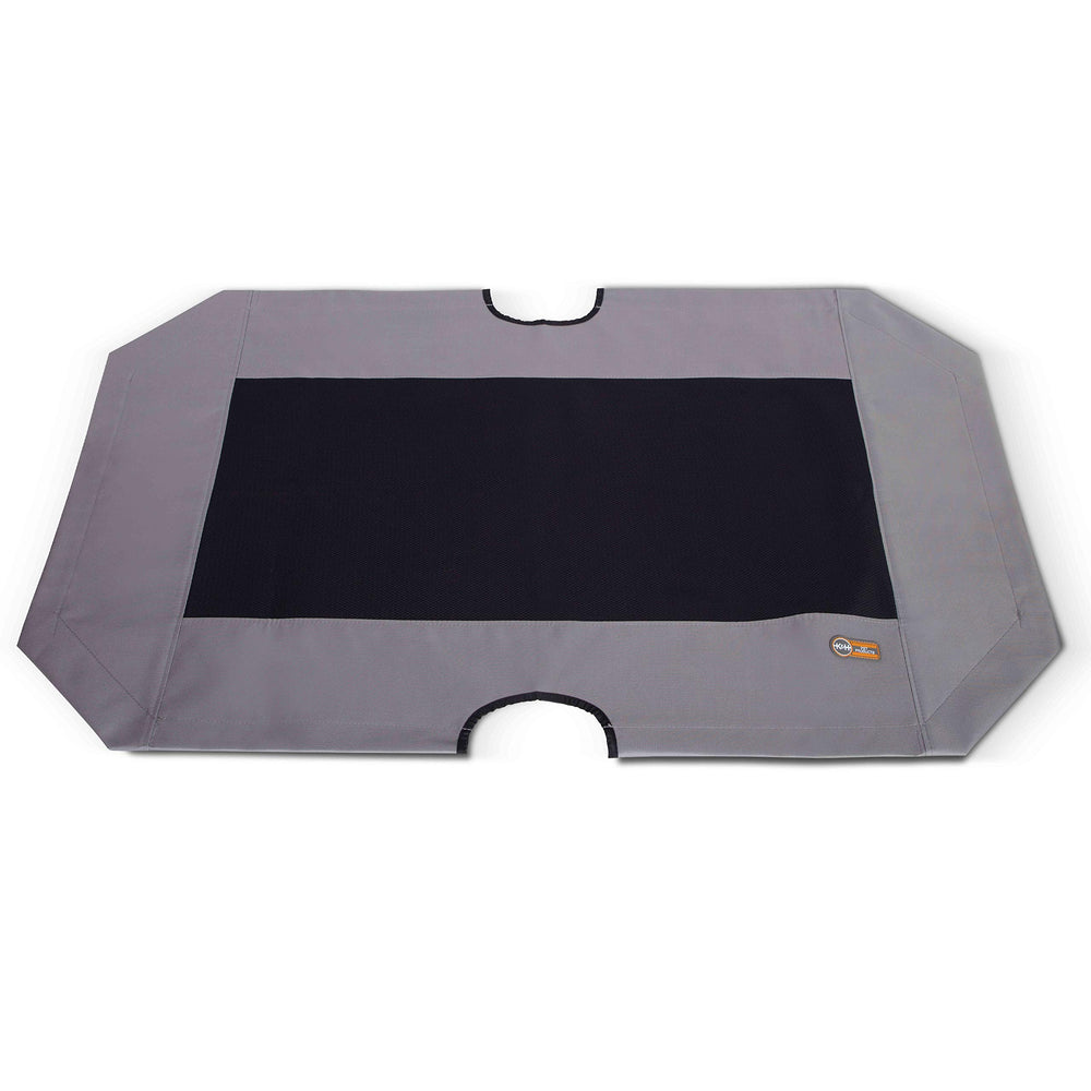 K&H Pet Cot Replacement Cover XL Gray with breathable mesh for cooling comfort.