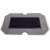 K&H Pet Cot Replacement Cover XL Gray with breathable mesh for cooling comfort.